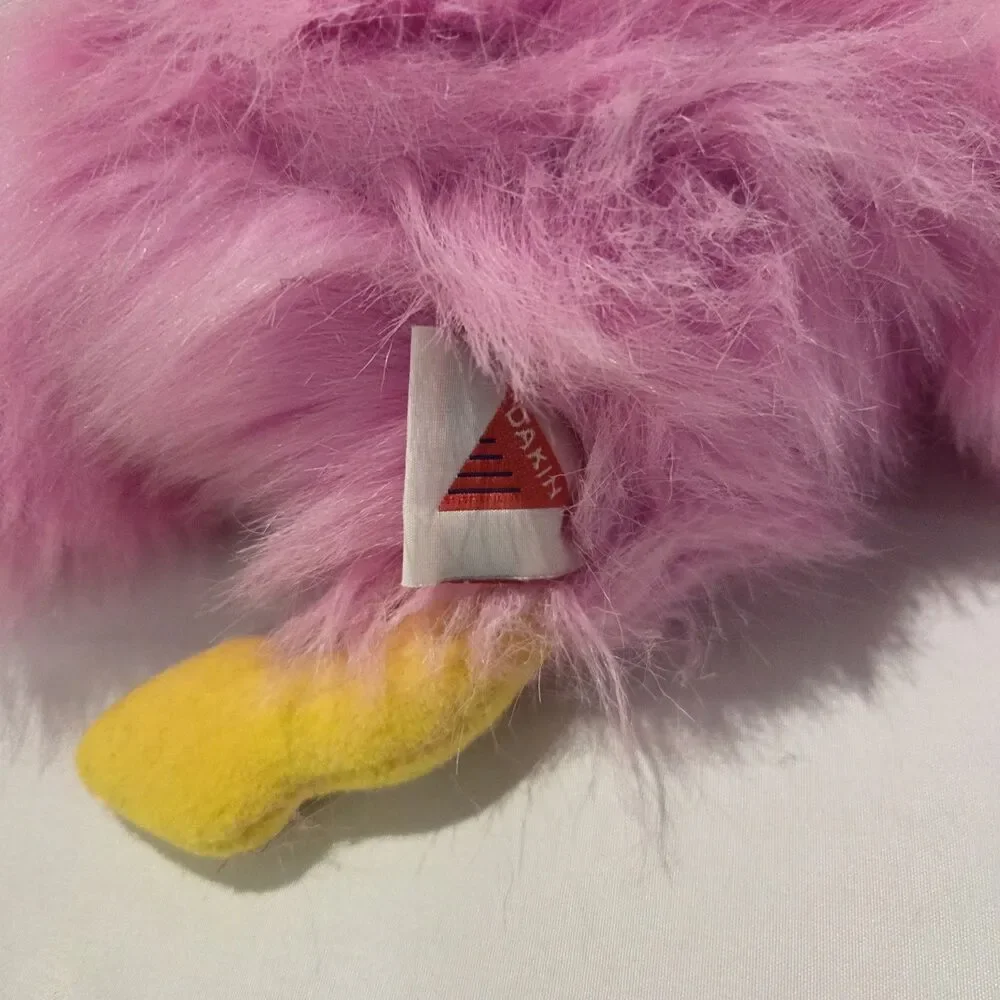 Vintage Pink Dakin Jurassic Dinosaur Shagasaurs Plush 1992